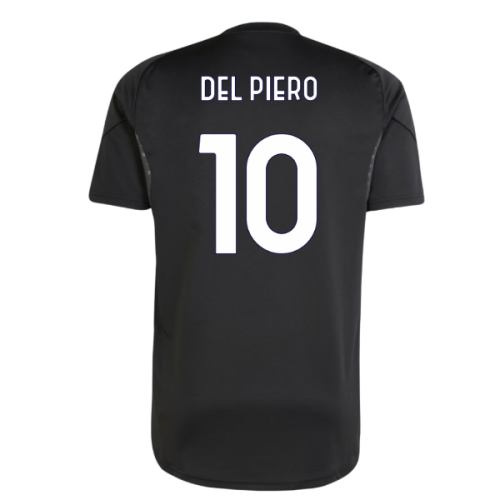 2025-2026 Juventus Training Shirt (Black) (Del Piero 10)