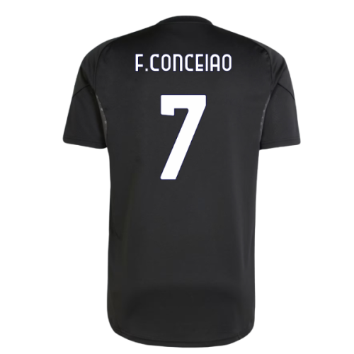 2025-2026 Juventus Training Shirt (Black) (F.Conceiao 7)