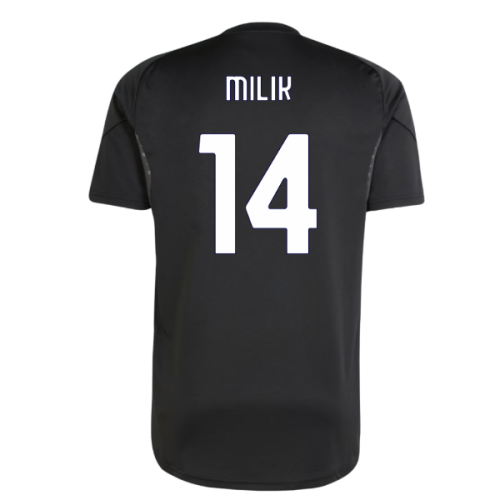 2025-2026 Juventus Training Shirt (Black) (Milik 14)