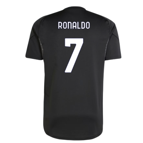2025-2026 Juventus Training Shirt (Black) (Ronaldo 7)