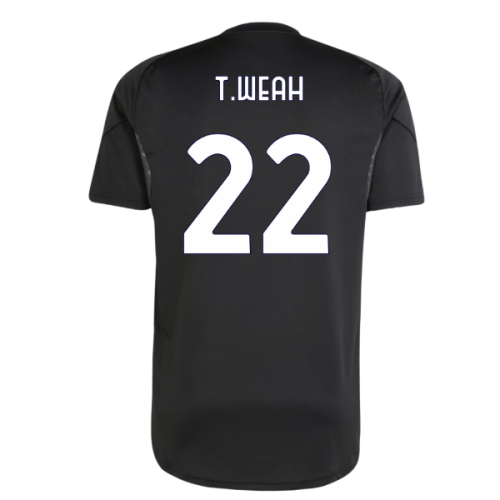 2025-2026 Juventus Training Shirt (Black) (T.Weah 22)