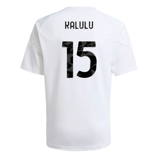 2025-2026 Juventus Training Shirt (White) - Kids (Kalulu 15)