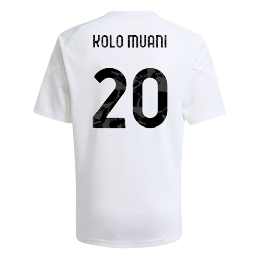 2025-2026 Juventus Training Shirt (White) - Kids (Kolo Muani 20)