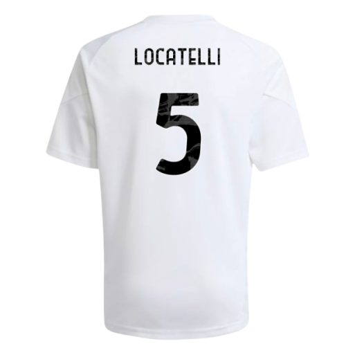 2025-2026 Juventus Training Shirt (White) - Kids (Locatelli 5)