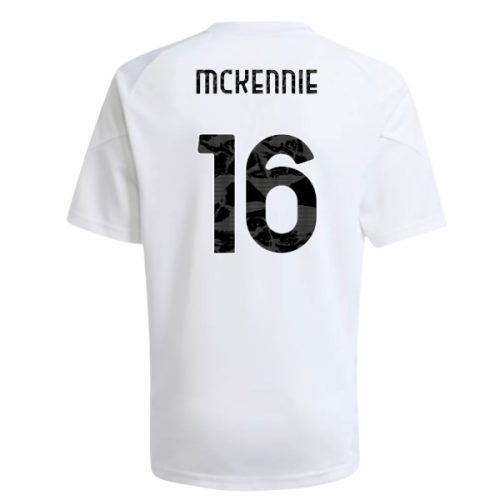 2025-2026 Juventus Training Shirt (White) - Kids (McKennie 16)