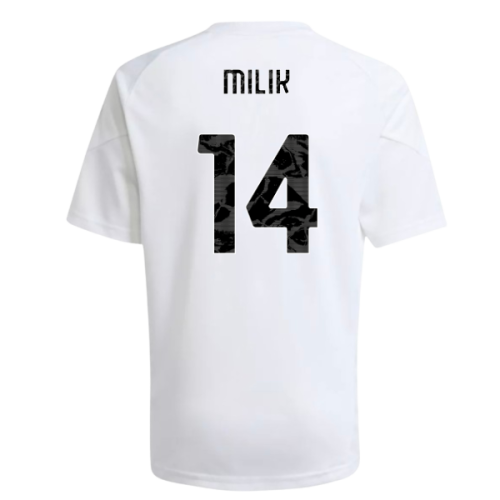 2025-2026 Juventus Training Shirt (White) - Kids (Milik 14)