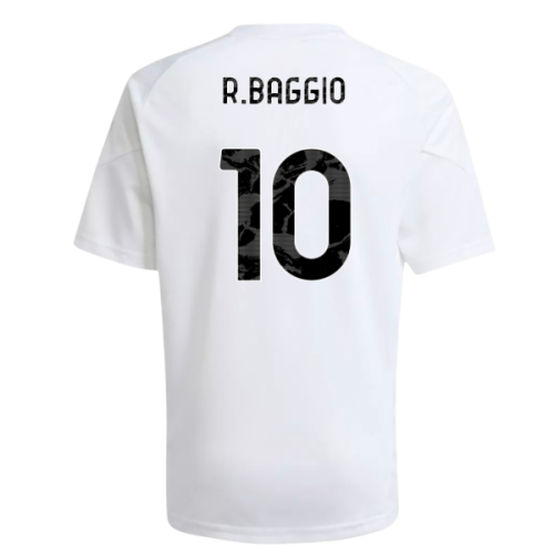 2025-2026 Juventus Training Shirt (White) - Kids (R.Baggio 10)