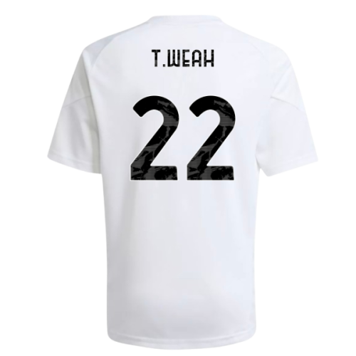 2025-2026 Juventus Training Shirt (White) - Kids (T.Weah 22)