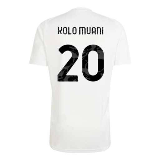 2025-2026 Juventus Training Shirt (White) (Kolo Muani 20)