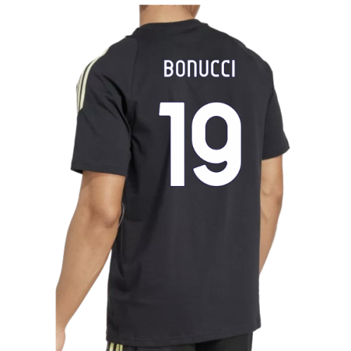 2025-2026 Juventus Training Tee (Black) (Bonucci 19)