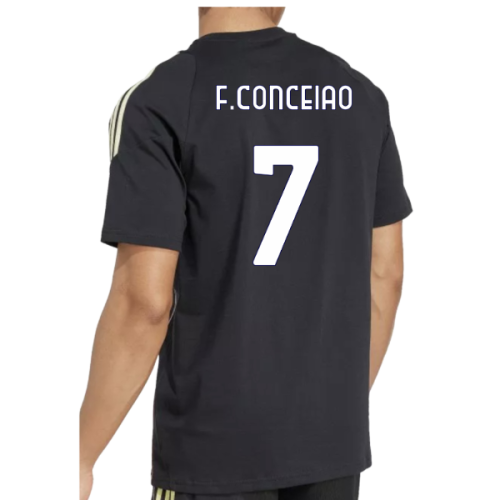 2025-2026 Juventus Training Tee (Black) (F.Conceiao 7)