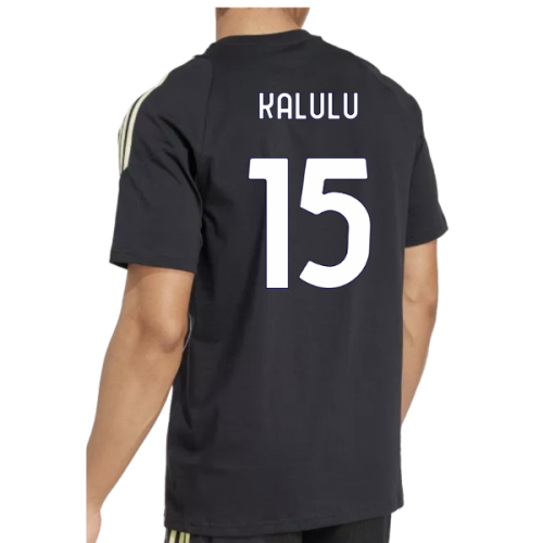 2025-2026 Juventus Training Tee (Black) (Kalulu 15)