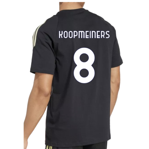 2025-2026 Juventus Training Tee (Black) (Koopmeiners 8)