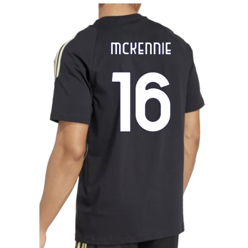 2025-2026 Juventus Training Tee (Black) (McKennie 16)