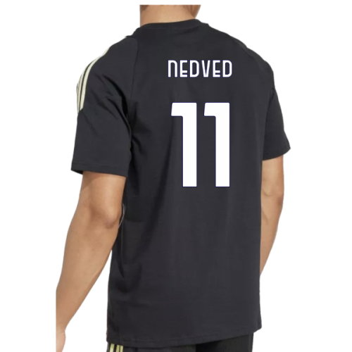 2025-2026 Juventus Training Tee (Black) (Nedved 11)