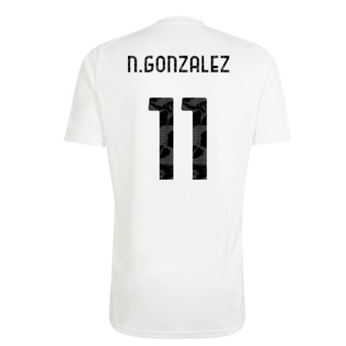 2025-2026 Juventus Training Tee (White) (N.Gonzalez 11)