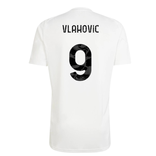 2025-2026 Juventus Training Tee (White) (Vlahovic 9)
