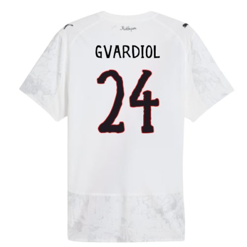 2025-2026 KIDSUPER x Manchester City CWC Authentic Shirt (White) (Gvardiol 24)