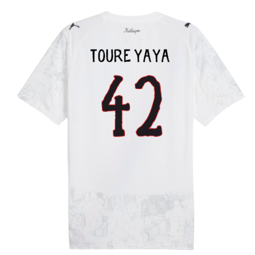 2025-2026 KIDSUPER x Manchester City CWC Shirt (White) (Toure Yaya 42)