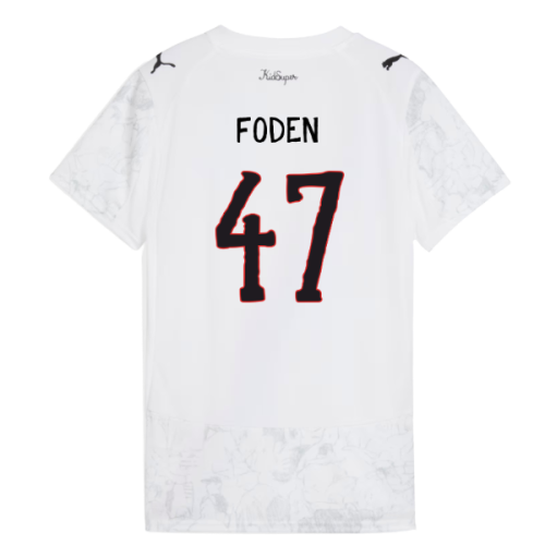 2025-2026 KIDSUPER x Manchester City CWC Shirt (White) - Womens (Foden 47)