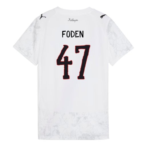 2025-2026 KIDSUPER x Manchester City CWC Shirt (White) - Womens (Foden 47)