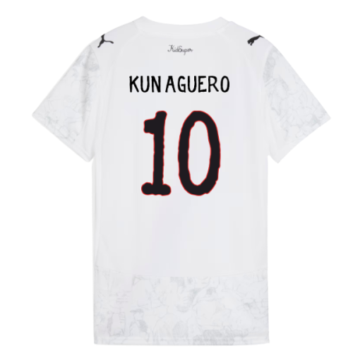 2025-2026 KIDSUPER x Manchester City CWC Shirt (White) - Womens (Kun Aguero 10)