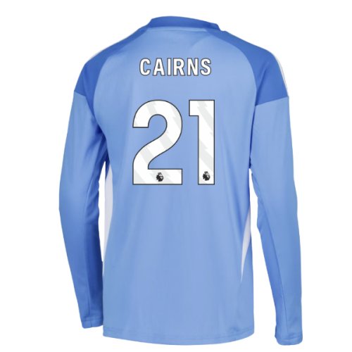 2025-2026 Leeds Home Long Sleeve Goalkeeper Shirt (Blue) - Kids (Cairns 21)