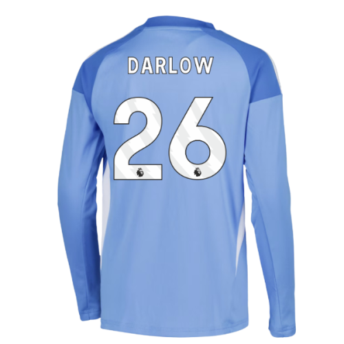 2025-2026 Leeds Home Long Sleeve Goalkeeper Shirt (Blue) - Kids (Darlow 26)