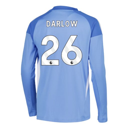 2025-2026 Leeds Home Long Sleeve Goalkeeper Shirt (Blue) - Kids (Darlow 26)