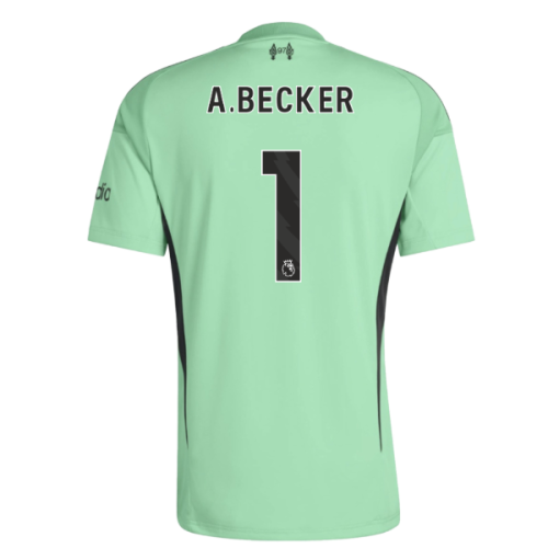 2025-2026 Liverpool Home Goalkeeper Shirt (Glory Mint) - Kids (A.Becker 1)