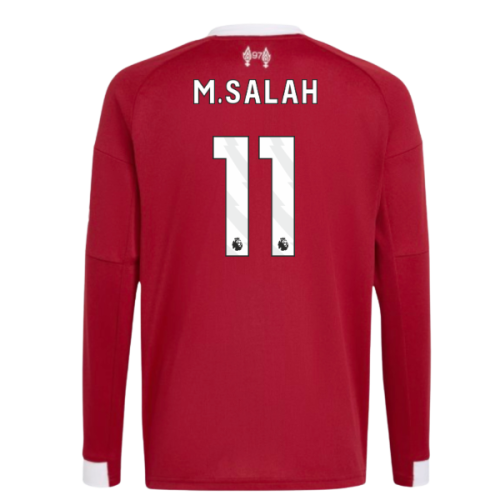 2025-2026 Liverpool Long Sleeve Home Shirt (Kids) (M.Salah 11)
