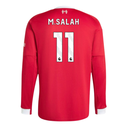 2025-2026 Liverpool Long Sleeve Home Shirt (M.Salah 11)