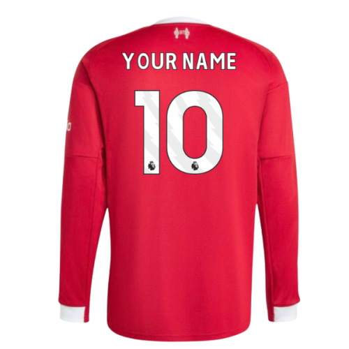 2025-2026 Liverpool Long Sleeve Home Shirt (Your Name)