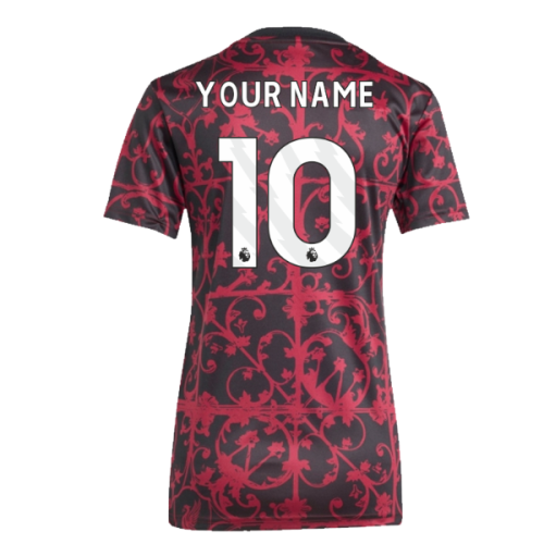 2025-2026 Liverpool Pre-Match Shirt (Black) - Womens (Your Name)