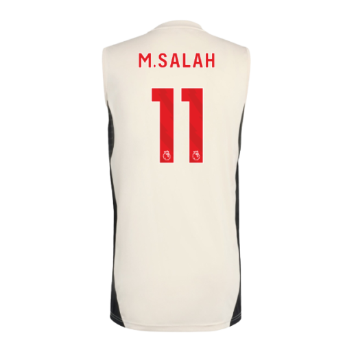 2025-2026 Liverpool Sleeveless Jersey (White) (M.Salah 11)