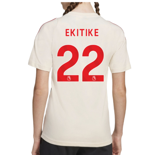 2025-2026 Liverpool Training Tee (White) - Kids (Ekitike 22)