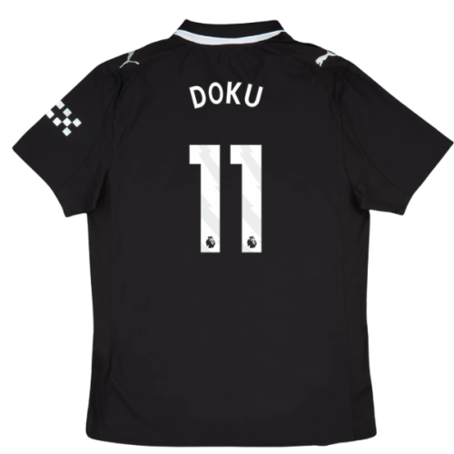 2025-2026 Man City Authentic Away Shirt (Doku 11)