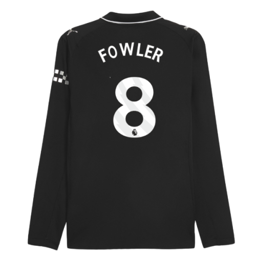 2025-2026 Man City Authentic Long Sleeve Away Shirt (Fowler 8)