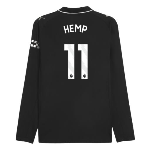 2025-2026 Man City Authentic Long Sleeve Away Shirt (Hemp 11)