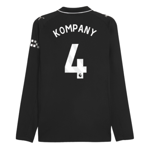 2025-2026 Man City Authentic Long Sleeve Away Shirt (Kompany 4)