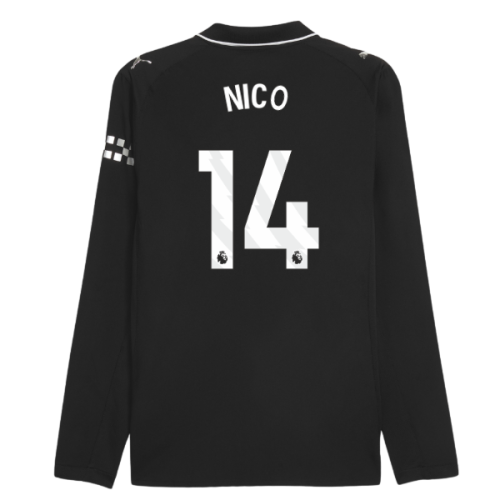 2025-2026 Man City Authentic Long Sleeve Away Shirt (Nico 14)