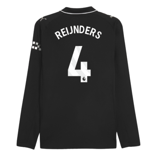 2025-2026 Man City Authentic Long Sleeve Away Shirt (Reijnders 4)