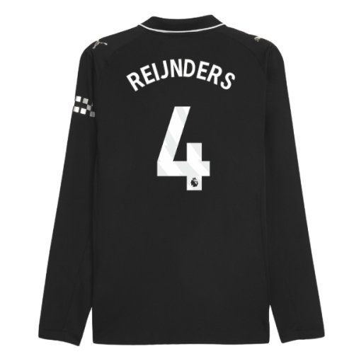 2025-2026 Man City Authentic Long Sleeve Away Shirt (Reijnders 4)