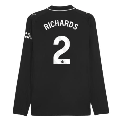 2025-2026 Man City Authentic Long Sleeve Away Shirt (Richards 2)
