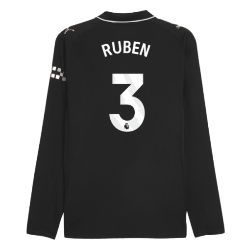 2025-2026 Man City Authentic Long Sleeve Away Shirt (Ruben 3)
