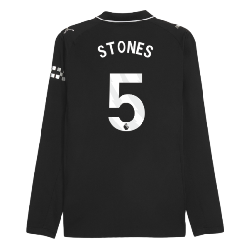 2025-2026 Man City Authentic Long Sleeve Away Shirt (Stones 5)