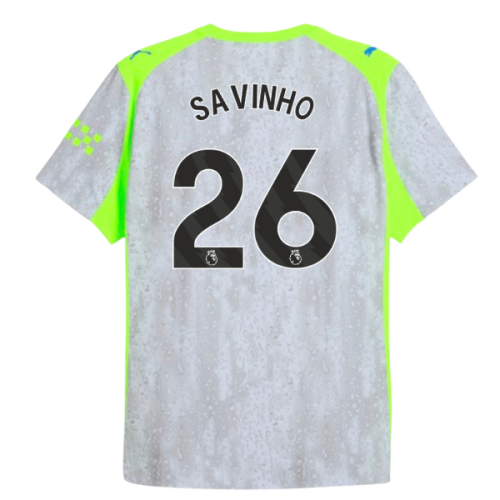 2025-2026 Man City Authentic Third Shirt (Savinho 26)