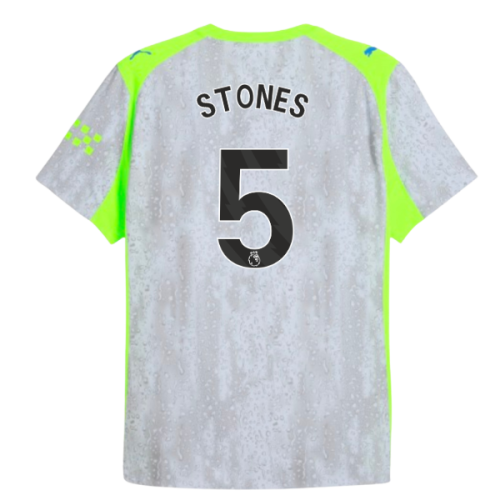 2025-2026 Man City Authentic Third Shirt (Stones 5)