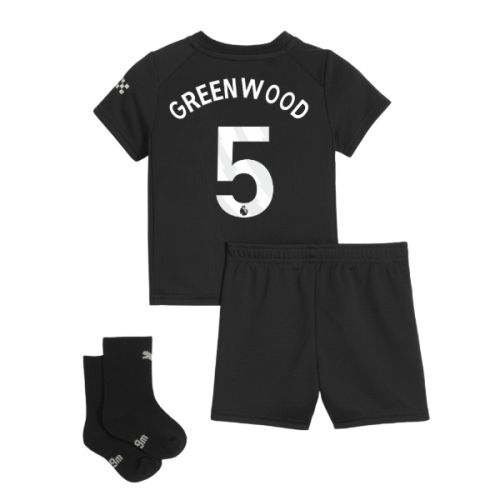 2025-2026 Man City Away Baby Kit (Greenwood 5)
