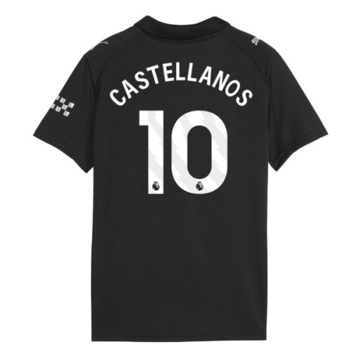2025-2026 Man City Away Shirt (Kids) (Castellanos 10)